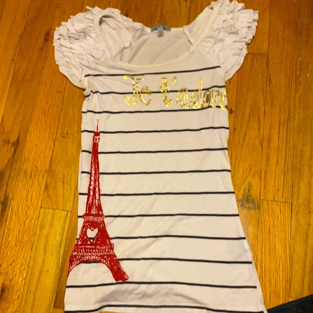 Charlotte Russe Eiffel Tower T-shirt